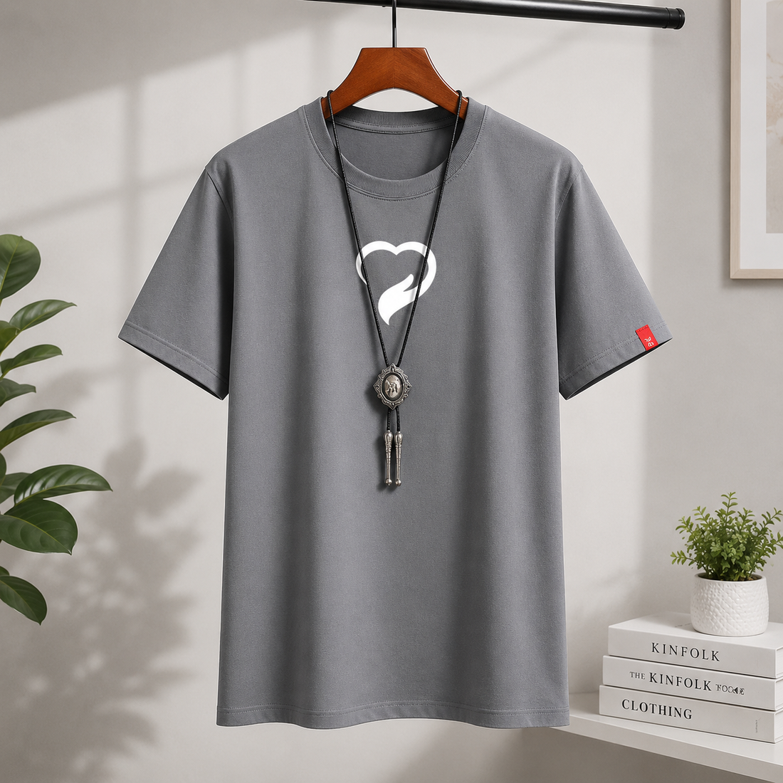 Men's Premium Cotton Printed T-Shirt – Stylish Casual Round Neck Short Sleeve Tee for Everyday Wear, Comfortable Men's Graphic T-Shirt
