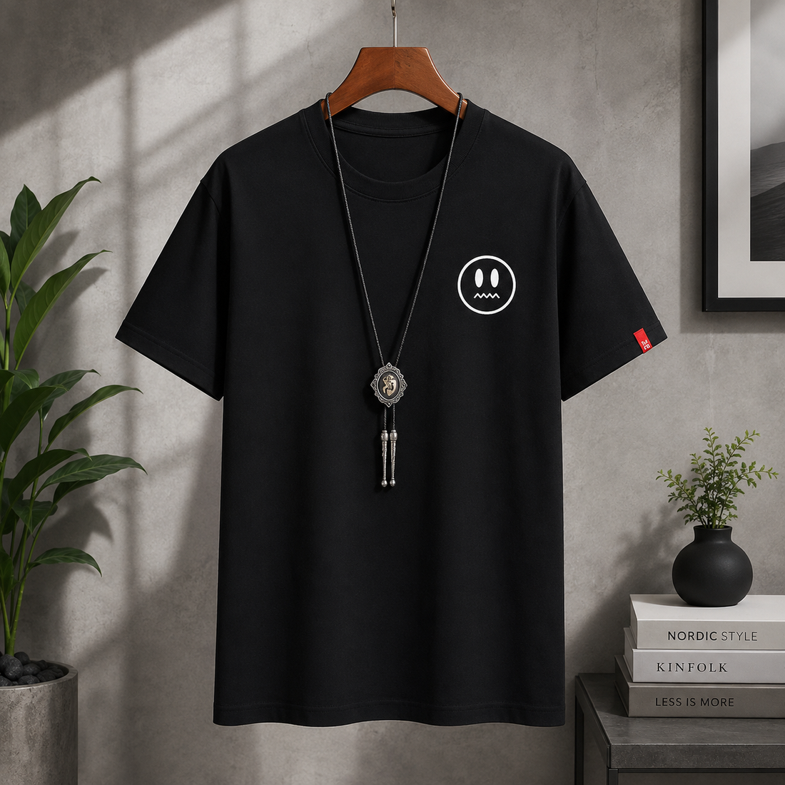 Men's Premium Cotton Printed T-Shirt – Stylish Casual Round Neck Short Sleeve Tee for Everyday Wear, Comfortable Men's Graphic T-Shirt